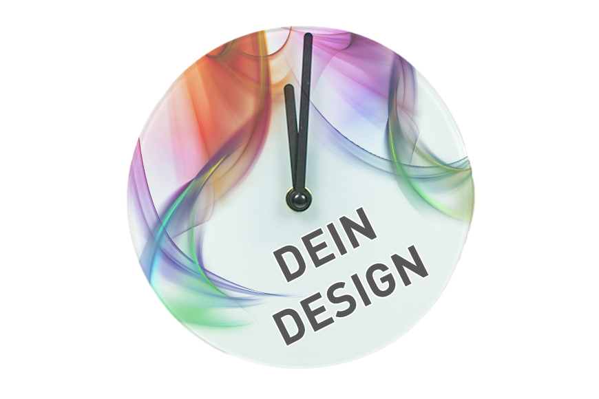 Glas-Wanduhr l selbst gestalten