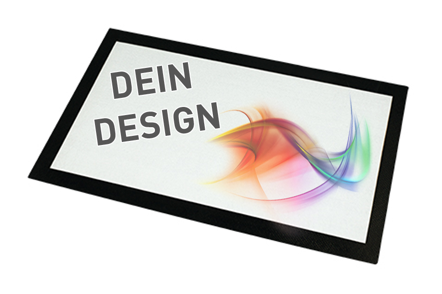 Tresenmatte - Thekenmatte Textil mit Gummirückseite l selbst gestalten