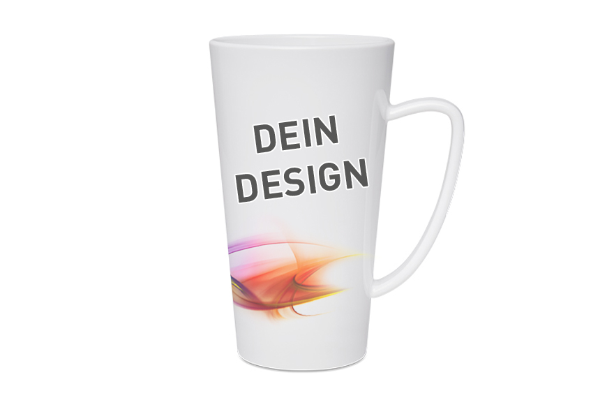 Tasse konisch groß Latte Macchiato l selbst gestalten