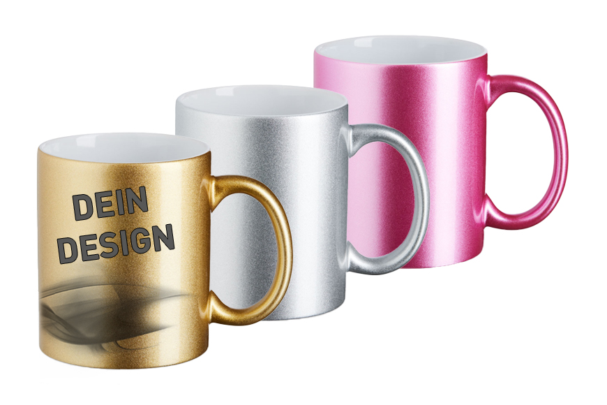 Tasse Metallic l selbst gestalten