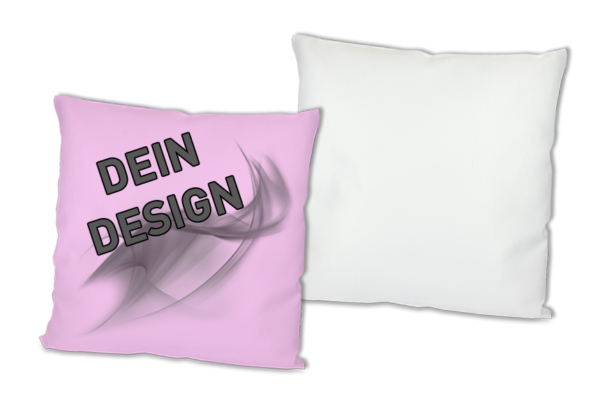 Kissenbezug - Flausch - 1-seitig bedruckbar - rosa