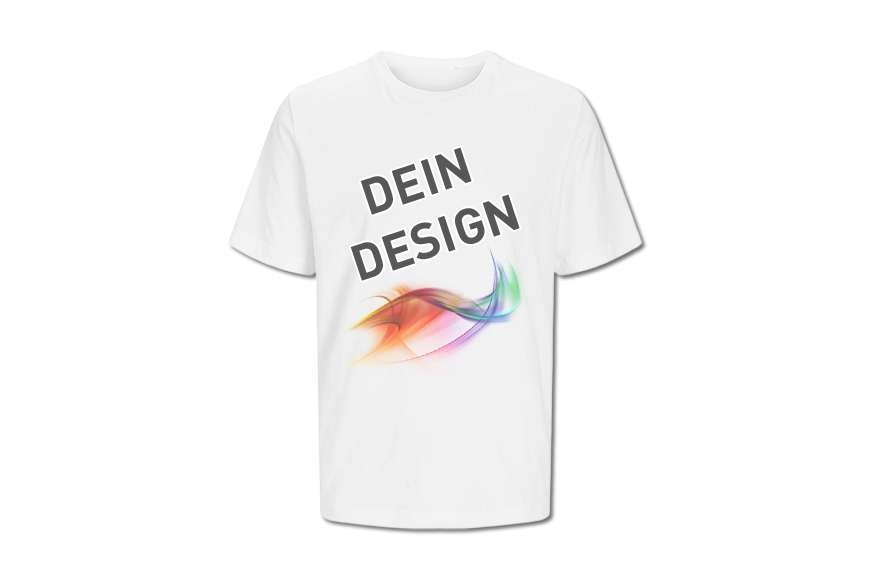 T-Shirts Damen 1-seitig weiß l selbst gestalten
